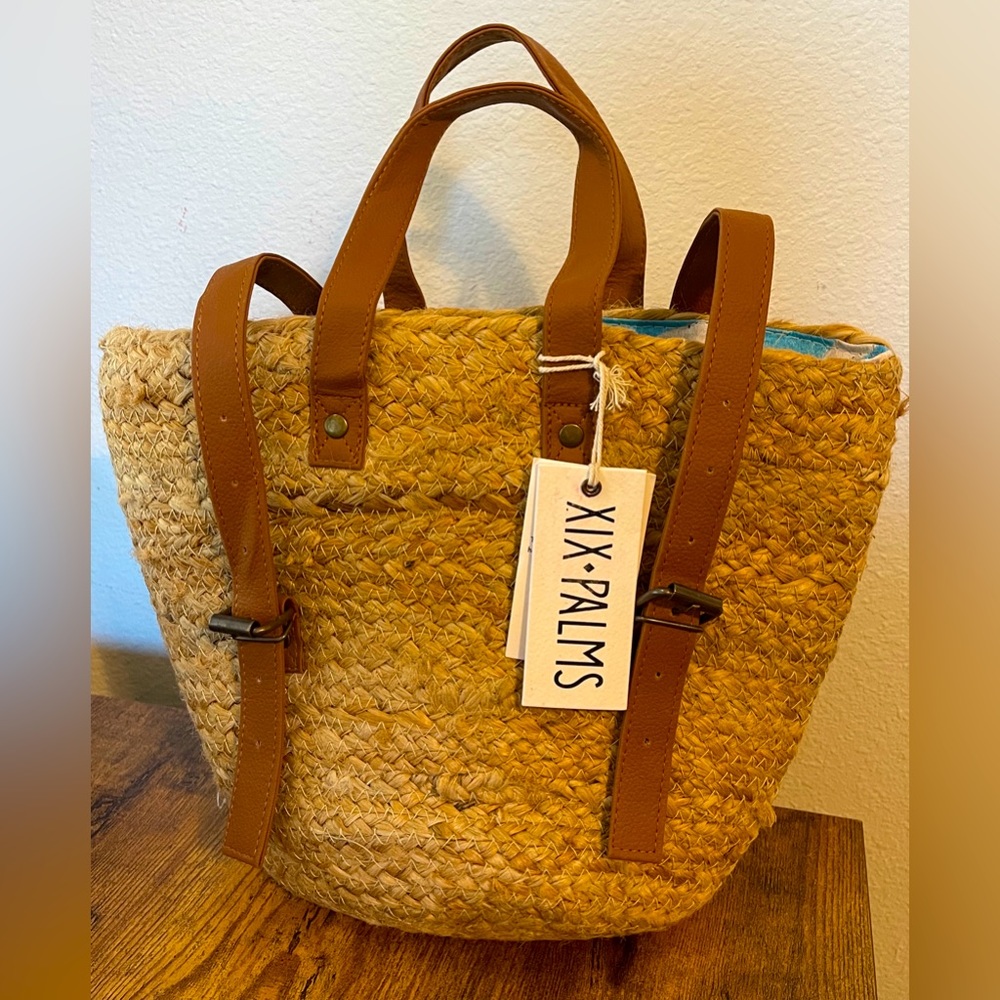 XIX Palms Woven Insulated Pinic Backpack Made from Jute